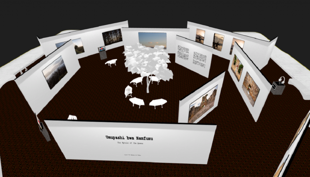 Screenshot of the digital exhibition